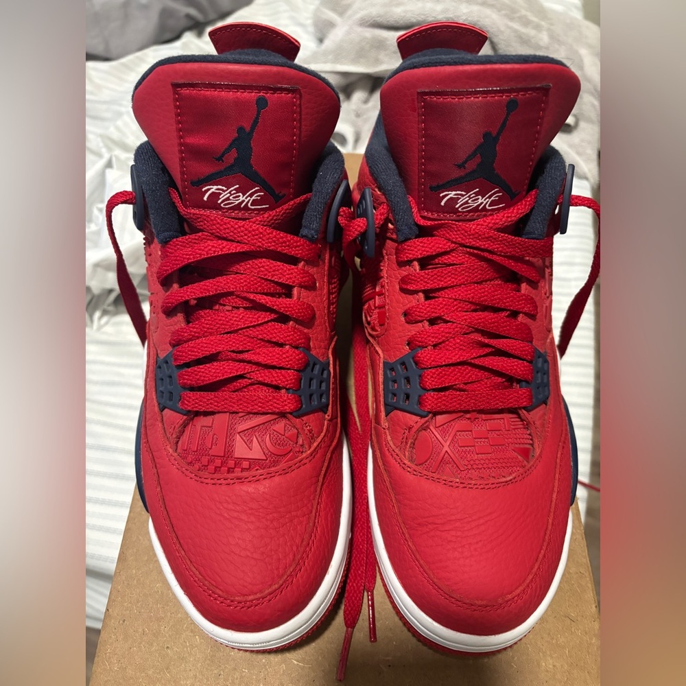 Air Jordan Red and Black FIBA Sneakers